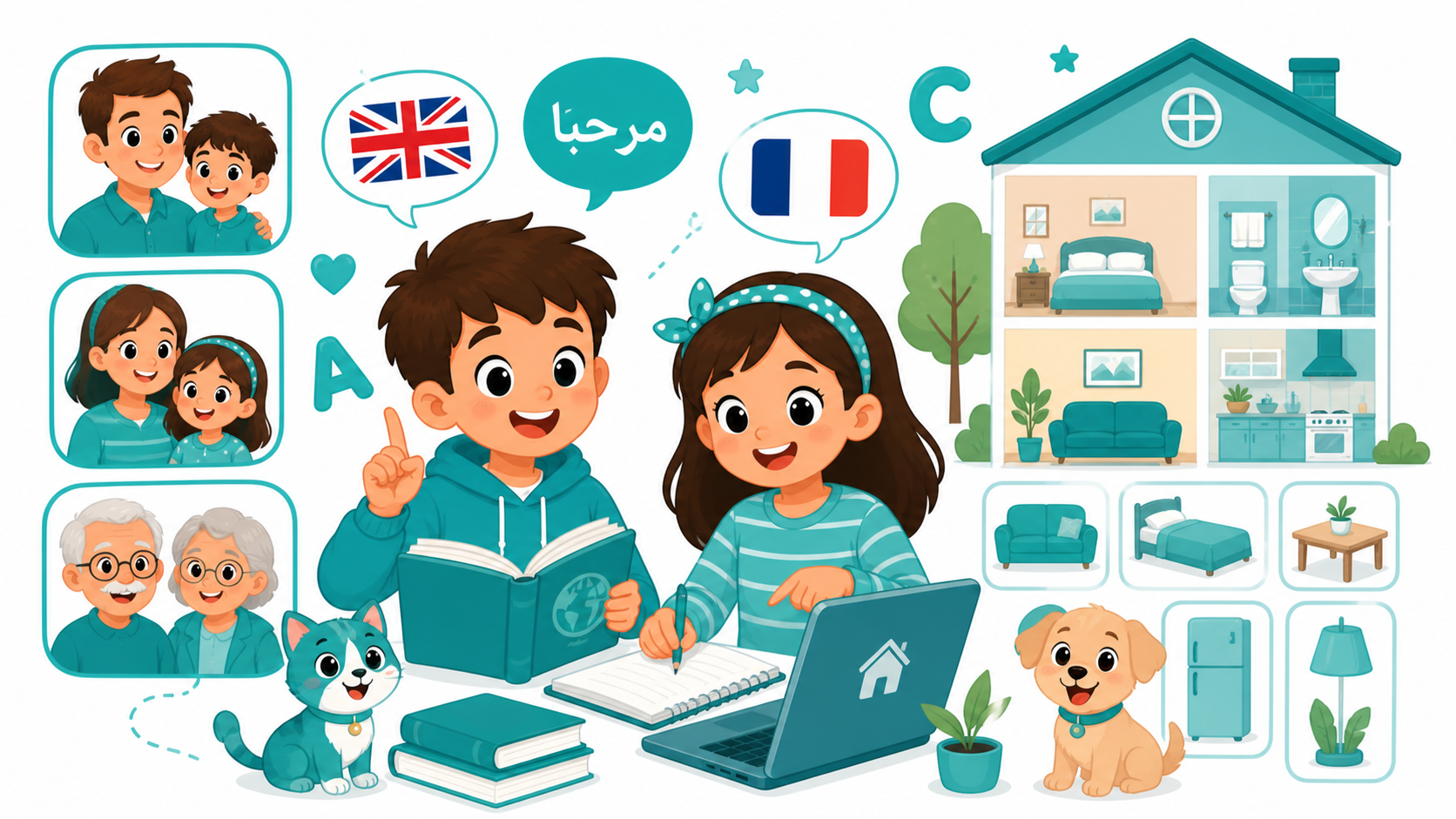 Vocab anglais — Famille &amp; maison